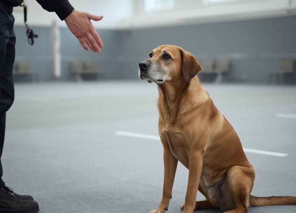 Obedience training for older dogs