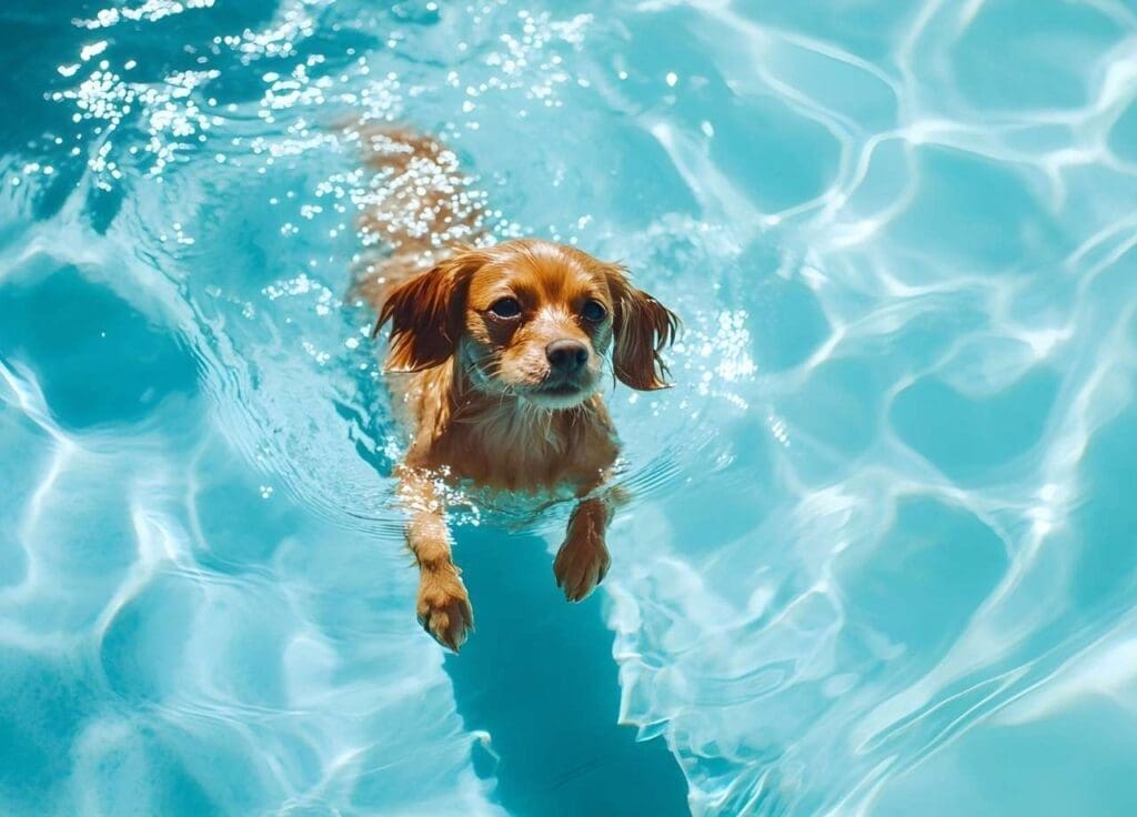 can dogs swim in chlorine pools